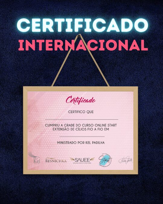 Curso Método Start Extensão de Cílios Fio a Fio certificado mec valido