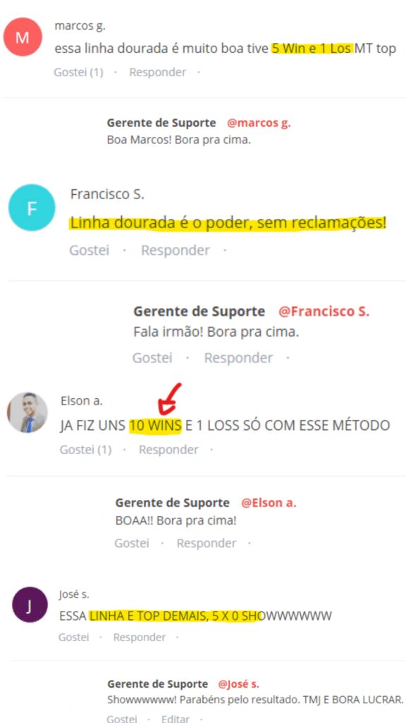 Método Lucro Infalível depoimento e resultados prints de alunos