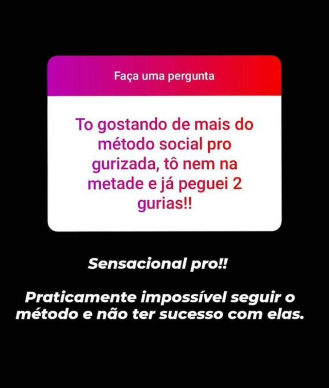 Método Social Pro depoimento e resultados prints de alunos