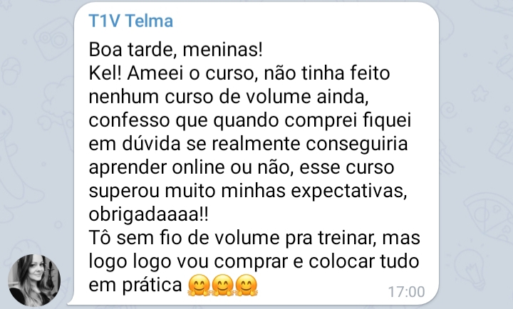 Volume Fácil Curso de Volume Russo depoimento e resultados prints de alunos