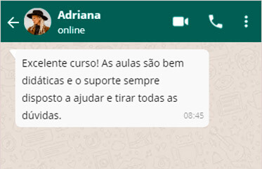 Curso Limpeza de Pele depoimento e resultados prints de alunos