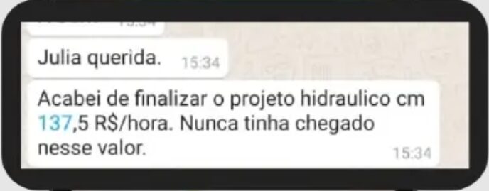 Método PRO HIDRO e ELÉTRICO da Julia Cadore depoimento e resultados prints de alunos