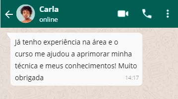 Plástica dos Pés - Curso Avançado depoimento e resultados prints de alunos