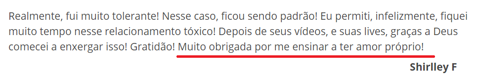 Todo Santo Dia da Andreza Carício depoimento e resultados prints de alunos