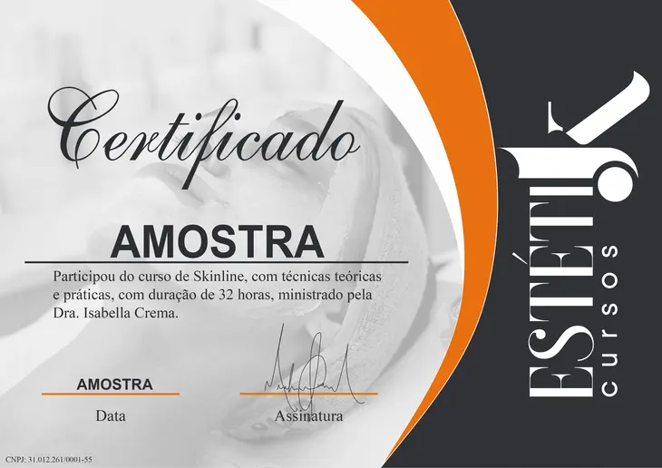 Estética e Cosmética certificado mec valido