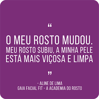 Gaia Facial Fit Academia do Rosto depoimento e resultados prints de alunos