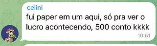 Mentoria NFT Alpha depoimento e resultados prints de alunos