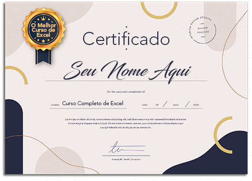 O Melhor Curso de Excel certificado mec valido