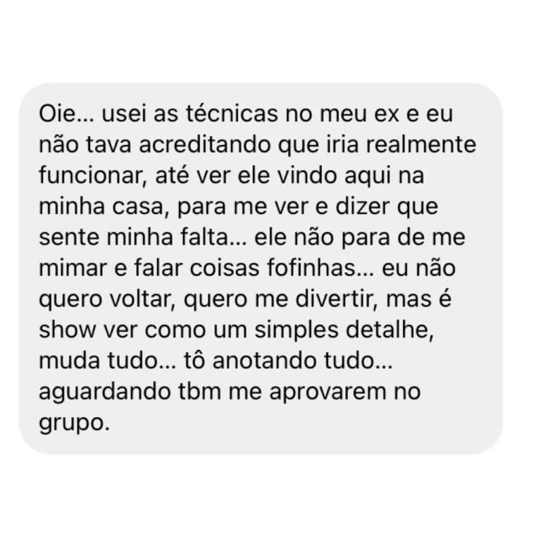 Aprenda a Fazer Falta depoimento e resultados prints de alunos