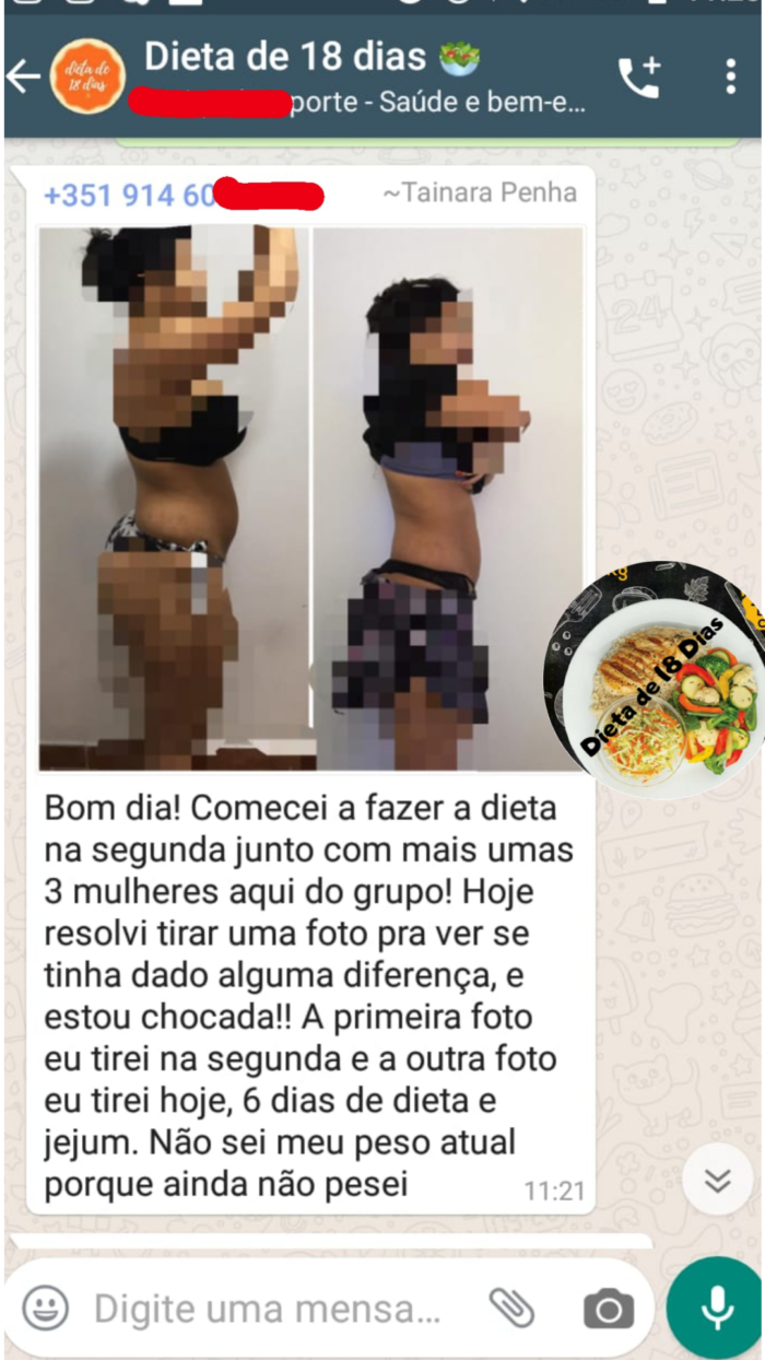 Dieta De 18 Dias 2.0 depoimento e resultados prints de alunos