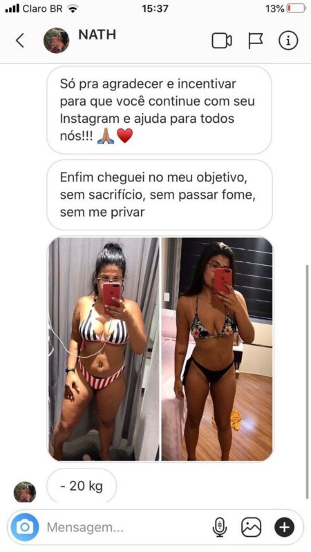 Guia da Dieta Flexível depoimento e resultados prints de alunos