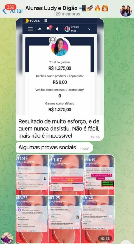 Método Nexus da Ludmylla Souza depoimento e resultados prints de alunos