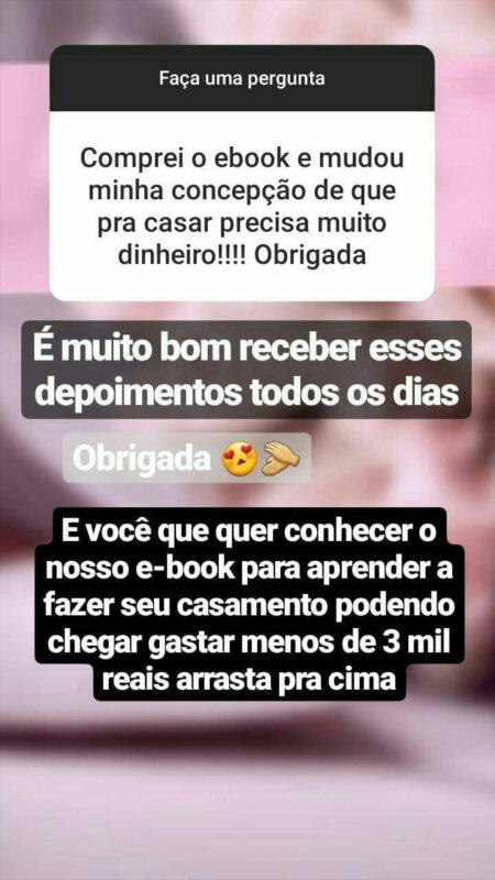 O Guia Definitivo do Casamento Econômico depoimento e resultados prints de alunos