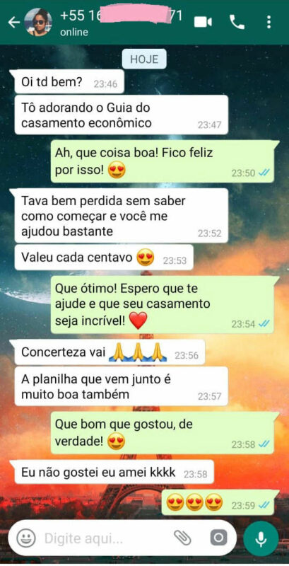 O Guia Definitivo do Casamento Econômico depoimento e resultados prints de alunos