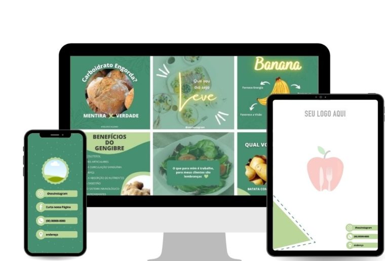 Pack Canva para Nutricionista Comprar e Confiar na Hotmart