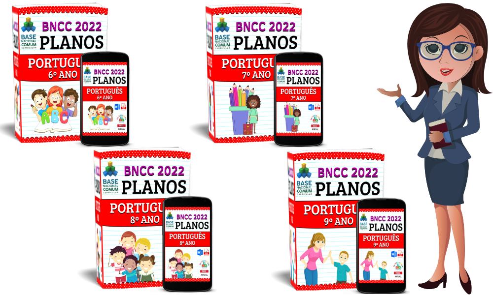 Planejamentos de Aulas de Língua Portuguesa do 6º ao 9º ano BNCC site-oficial-comprar