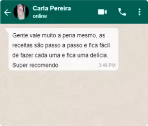 Livro Deliciosas Receitas para Air Fryer depoimento e resultados prints de alunos