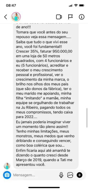 Curso O Novo Varejo de Moda depoimento e resultados prints de alunos