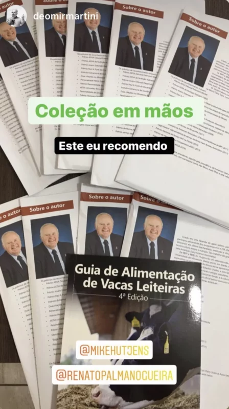 Guia de alimentação de vacas leiteiras depoimento e resultados prints de alunos