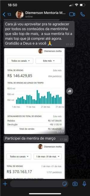 Mentoria ABC do Drop depoimento e resultados prints de alunos