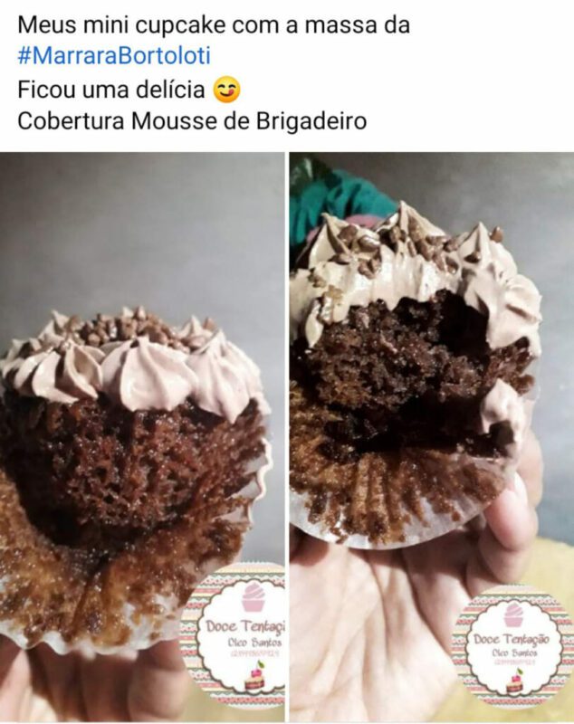 Apostila Viver de Cupcakes depoimento e resultados prints de alunos