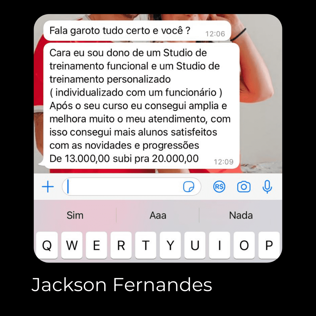 Comunidade Stark - Método Stark de Treinamento Funcional depoimento e resultados prints de alunos