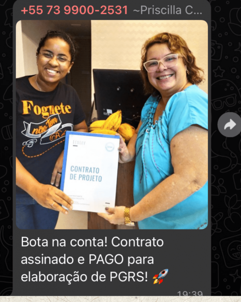 Curso PGRS Descomplicado depoimento e resultados prints de alunos