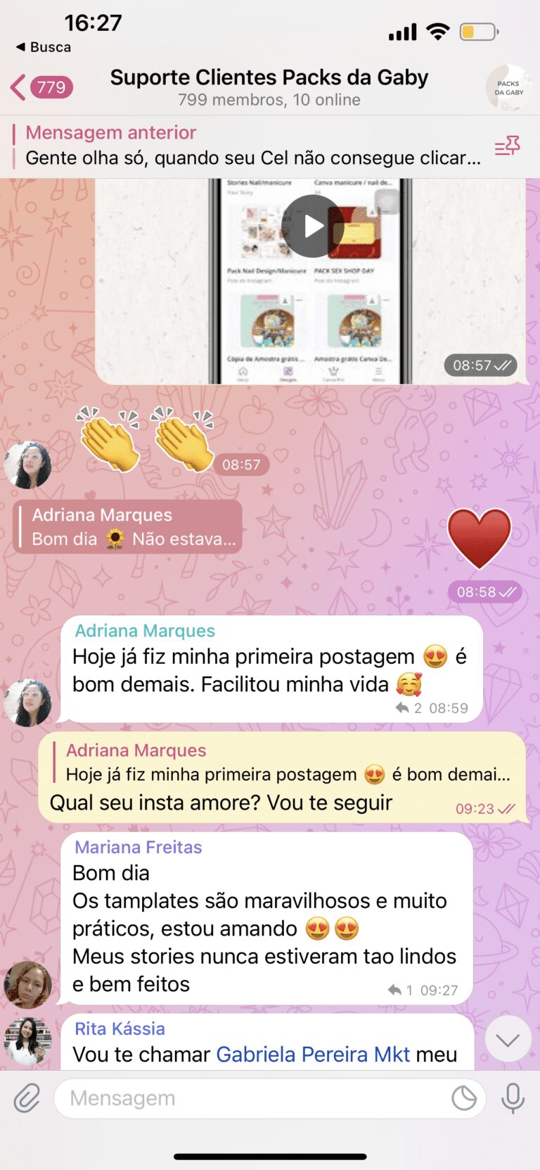 Pack Canva para Fonoaudiologia depoimento e resultados prints de alunos