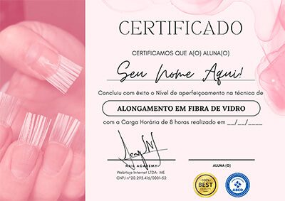 Curso Nail Academy - Do Zero ao Último Nível certificado mec valido