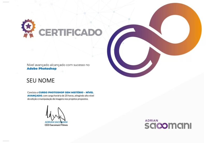 Curso Photoshop Sem Mistério certificado mec valido