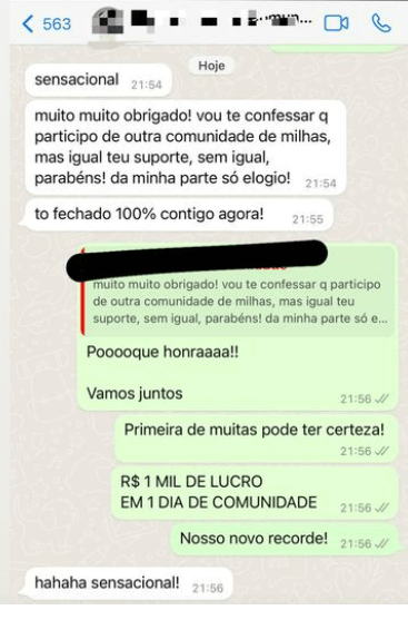 Clube Milhas do Silvino Toiti depoimento e resultados prints de alunos