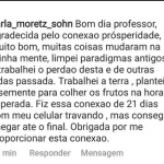 Conexão Prosperidade 21 Dias depoimento e resultados prints de alunos