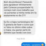 Conexão Prosperidade 21 Dias depoimento e resultados prints de alunos