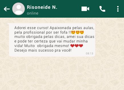 Curso de Bronzeamento Gelado da Marlem Moraes depoimento e resultados prints de alunos