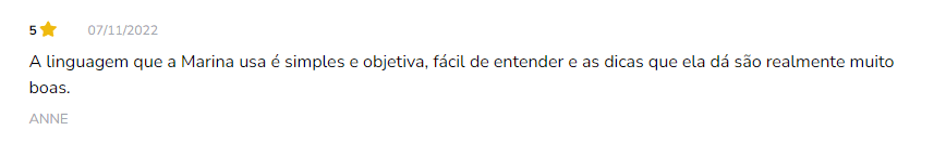 Curso Jantar Sem Stress depoimento e resultados prints de alunos