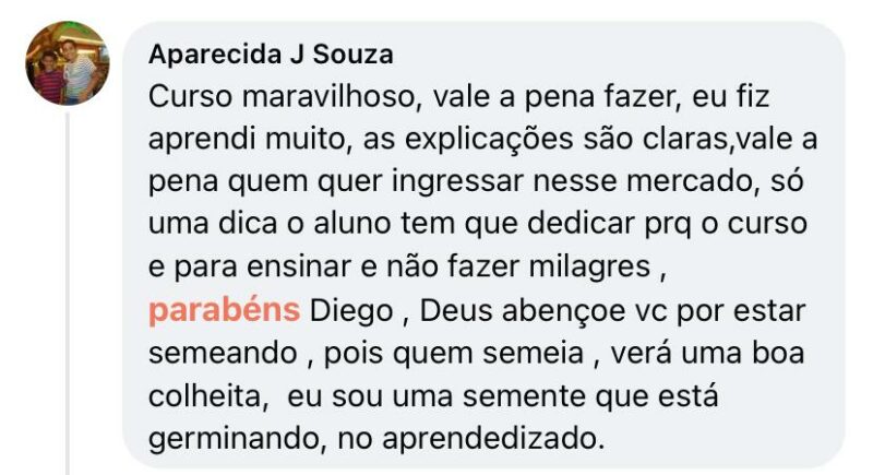 Curso Prático de Imposto sobre a Propriedade Territorial Rural ITR e CCIR depoimento e resultados prints de alunos