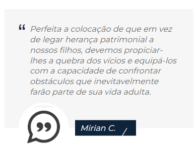 Escola de Conservadorismo depoimento e resultados prints de alunos