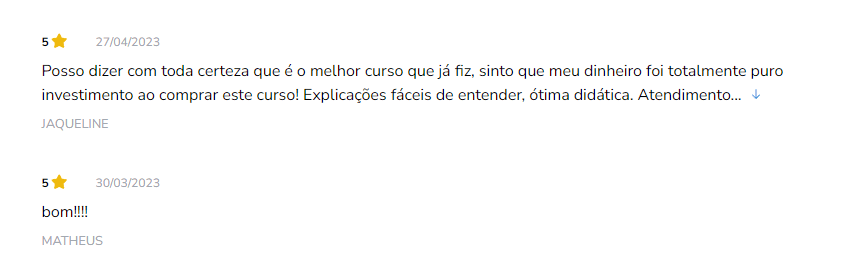 Especialização em Cachos, Crespos e Ondulados depoimento e resultados prints de alunos