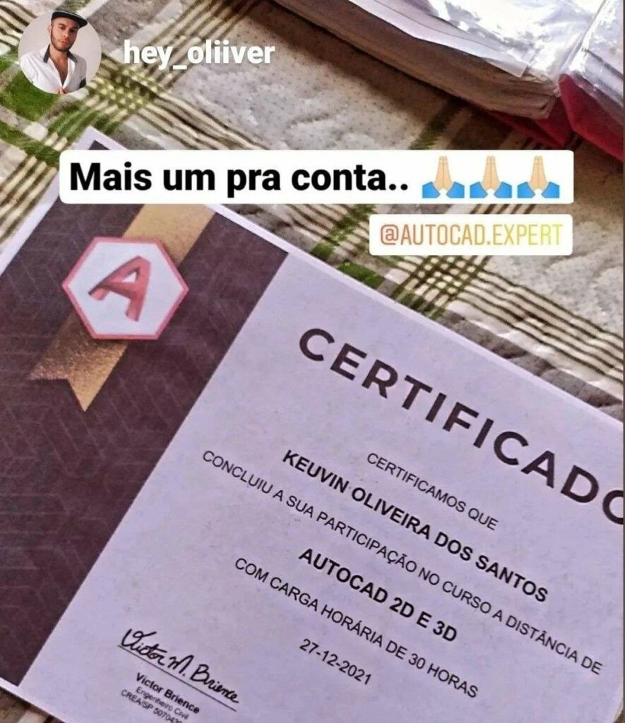 Formação Projetista do Expert Cursos depoimento e resultados prints de alunos