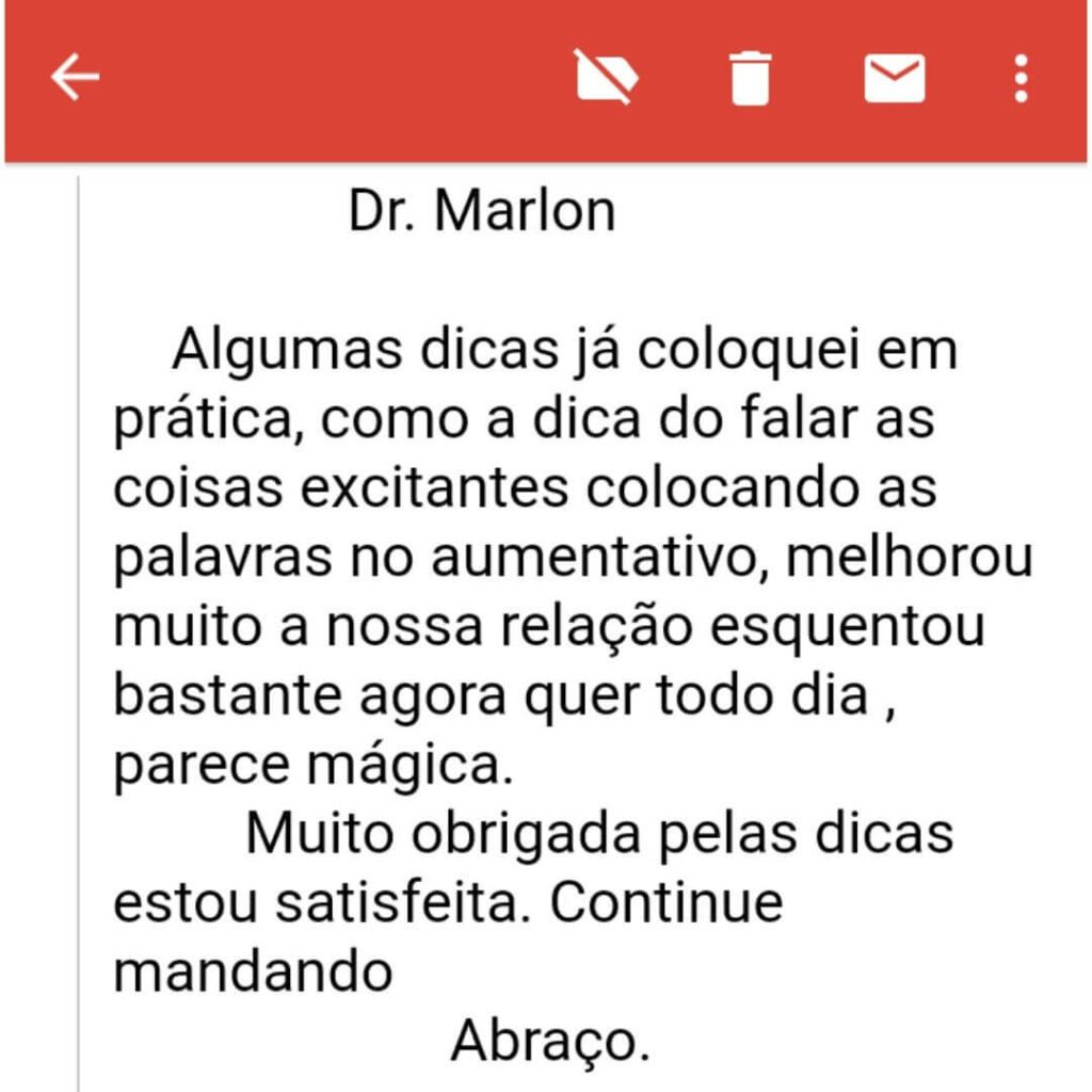 Guia Como Enlouquecer um Homem na cama (Guia Completo) depoimento e resultados prints de alunos