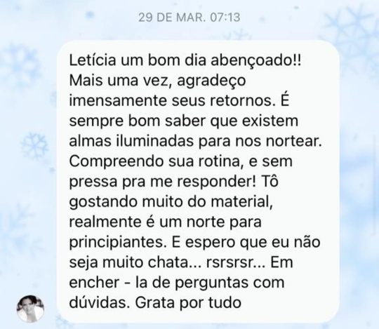 Livro Aprendendo CME do zero depoimento e resultados prints de alunos