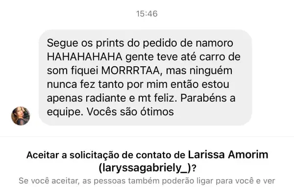 Livro Ele Vai Pedir Você Em Namoro Em 30 Dias depoimento e resultados prints de alunos