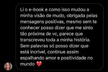 Livro Mulher de Sucesso (8 Pilares das Mulheres de Sucesso) depoimento e resultados prints de alunos