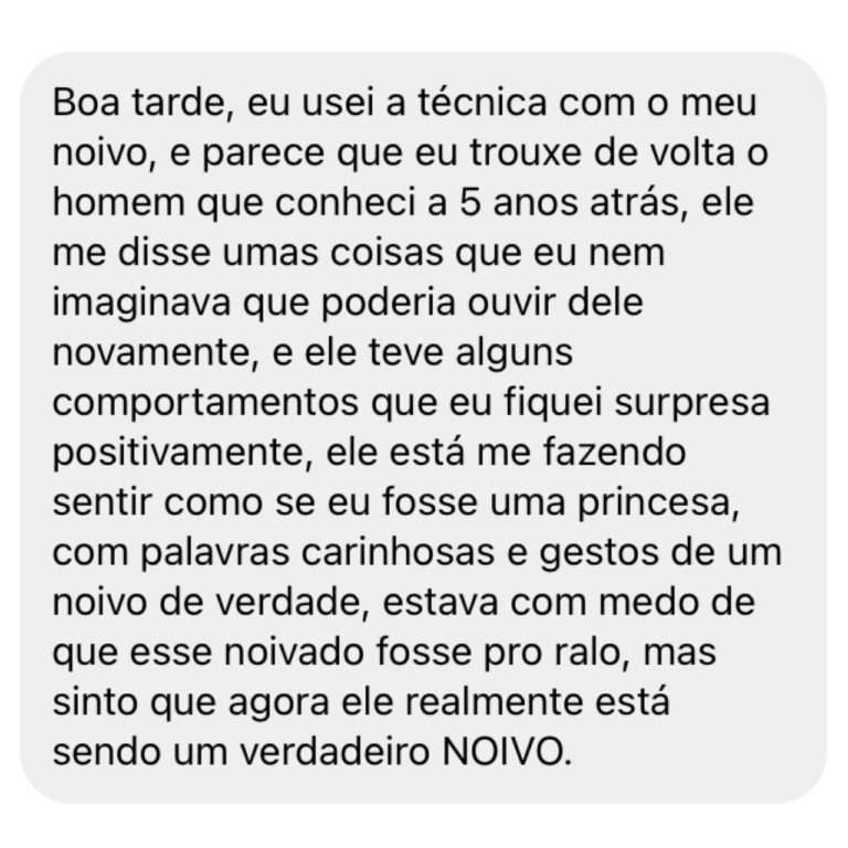 Livro Para um Chá Inesquecível depoimento e resultados prints de alunos