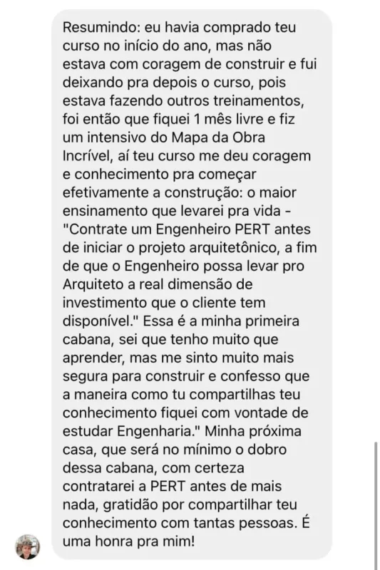 Projeto Eu Construtor depoimento e resultados prints de alunos