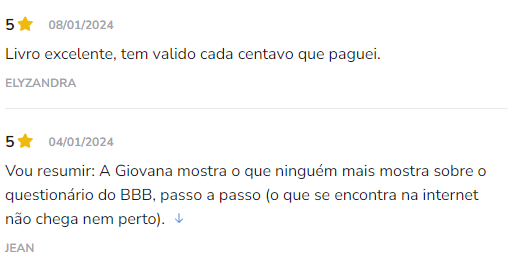 Como Entrar Para o BBB 25 depoimento e resultados prints de alunos