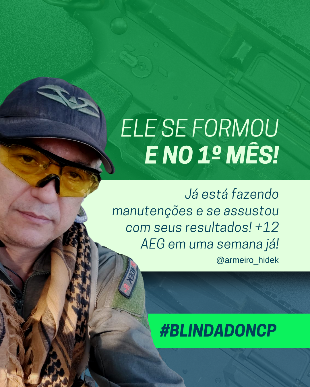 Curso de Manutenção Completa em Airgun depoimento e resultados prints de alunos