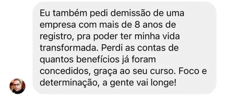 FAPREV 2024 - Formação de Advogados Previdenciaristas depoimento e resultados prints de alunos