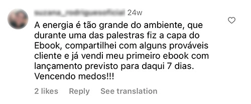 Imersão Million do Wendell Carvalho depoimento e resultados prints de alunos