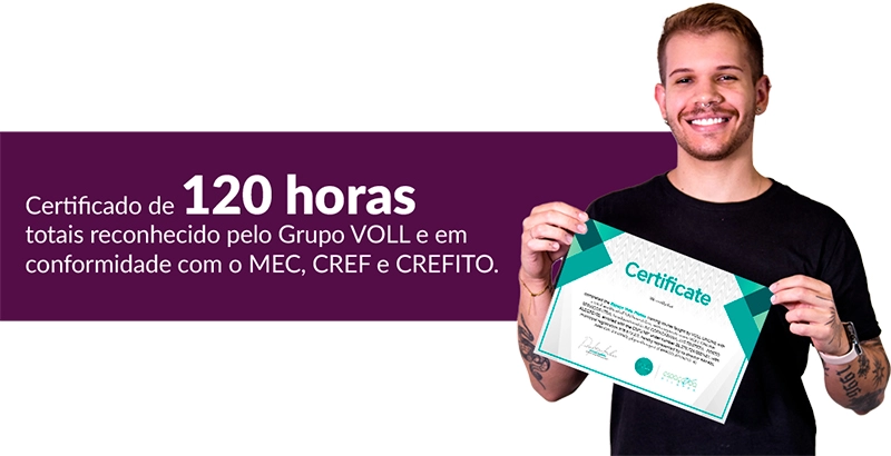 Formação Completa em Pilates Online da VOLL Pilates certificado mec valido